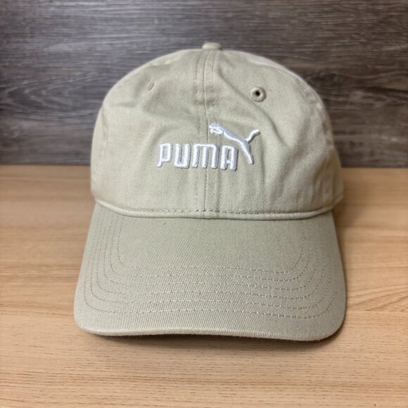 Puma Hat Cap Strap Back Brown Tan Outdoors Adjustable - Picture 1 of 10